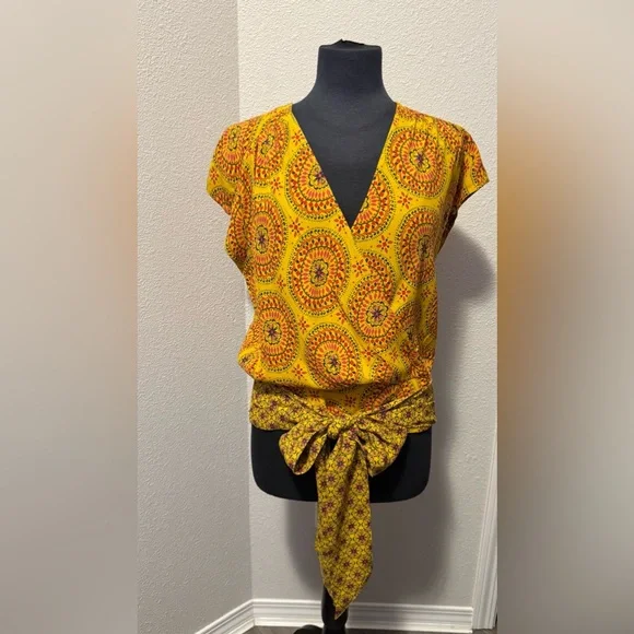 Maeve Cap-Sleeved Blouse I Anthropologie - Picture 3 of 5